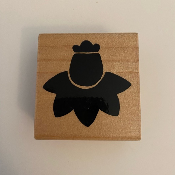 JRL Design blooming flower rubber stamp - Picture 1 of 4